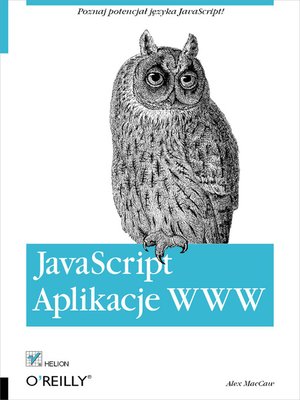cover image of JavaScript. Aplikacje WWW